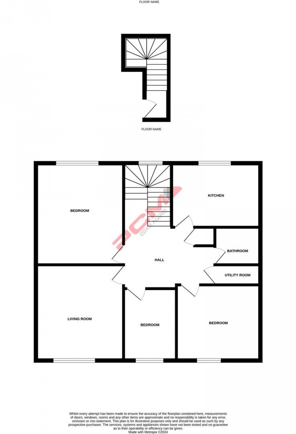 Floorplan for Baldslow Road, Hastings